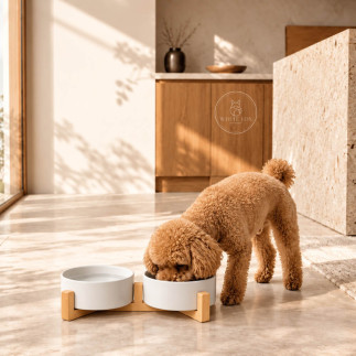 Comedero Doble Mako para Perros y Gatos | White Fox