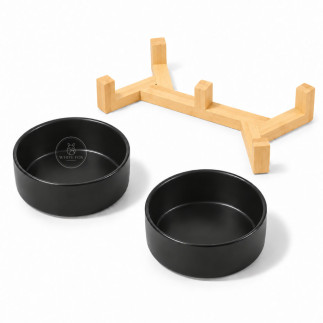 Comedero Doble Mako para Perros y Gatos | White Fox
