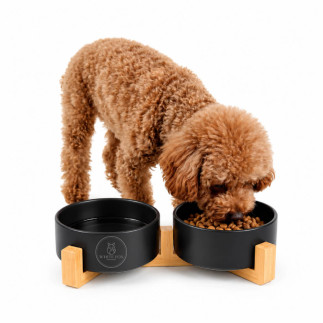 Comedero Doble Mako para Perros y Gatos | White Fox