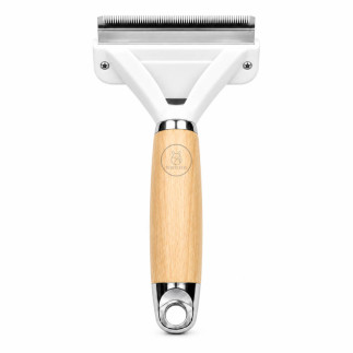 Cepillo Quita Pelo Nami madera para Perros y Gatos | White Fox