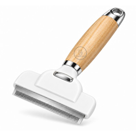 Cepillo Quita Pelo Bambú madera para Perros y Gatos | White Fox