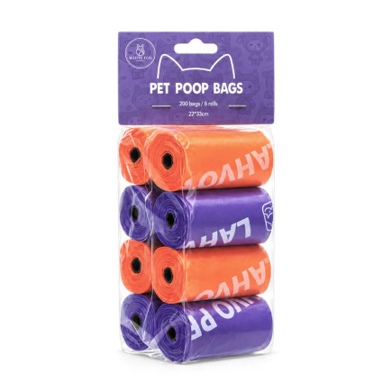 Set Nao 200 Bolsitas Sanitarias para Perros | White Fox