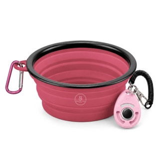 Set Kumo Bowl Plegable + Clicker | White Fox