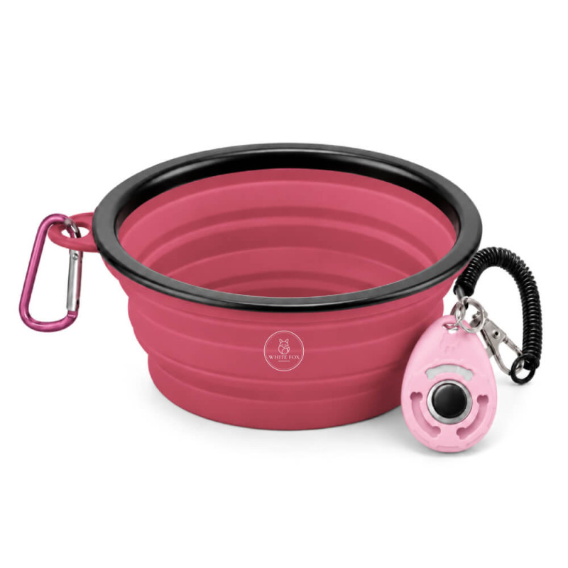 Set Kumo: Bowl Plegable + Clicker de Entrenamiento Set Kumo: Bowl Plegable + Clicker de Entrenamiento