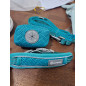 Set de collar + correa + bolsita