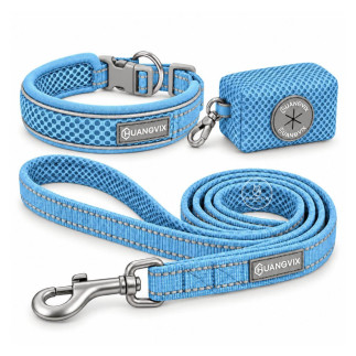 Set Yori Collar, Correa y Porta Bolsitas | White Fox
