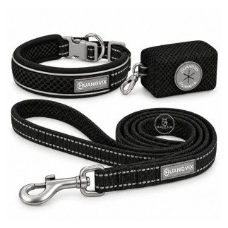 Set Yori Collar, Correa y Porta Bolsitas | White Fox