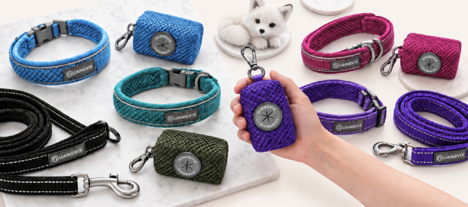 Set Yori: Collar + Correa + Porta Bolsitas