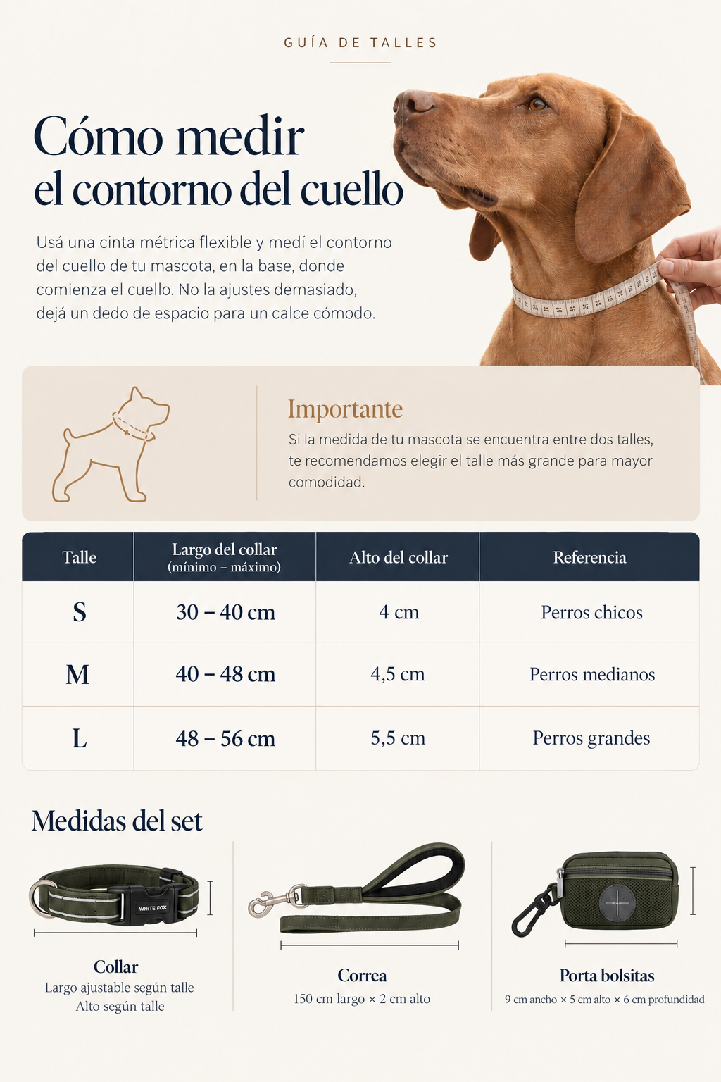 Guía de talles - Set Yori